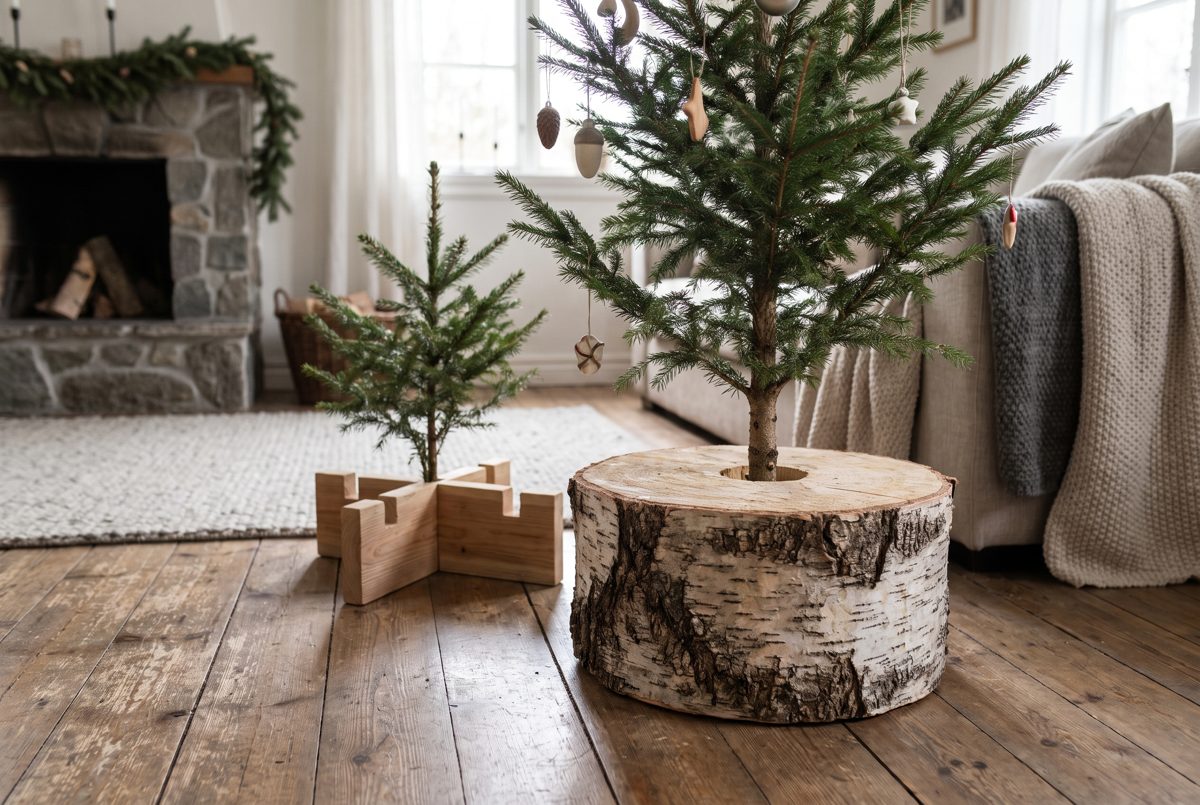 8 kreative Ideen zum Christbaumständer selber bauen