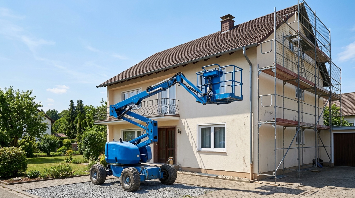 Fassadensanierung in Eigenregie: Höhenarbeiten sicher und wirtschaftlich durchführen