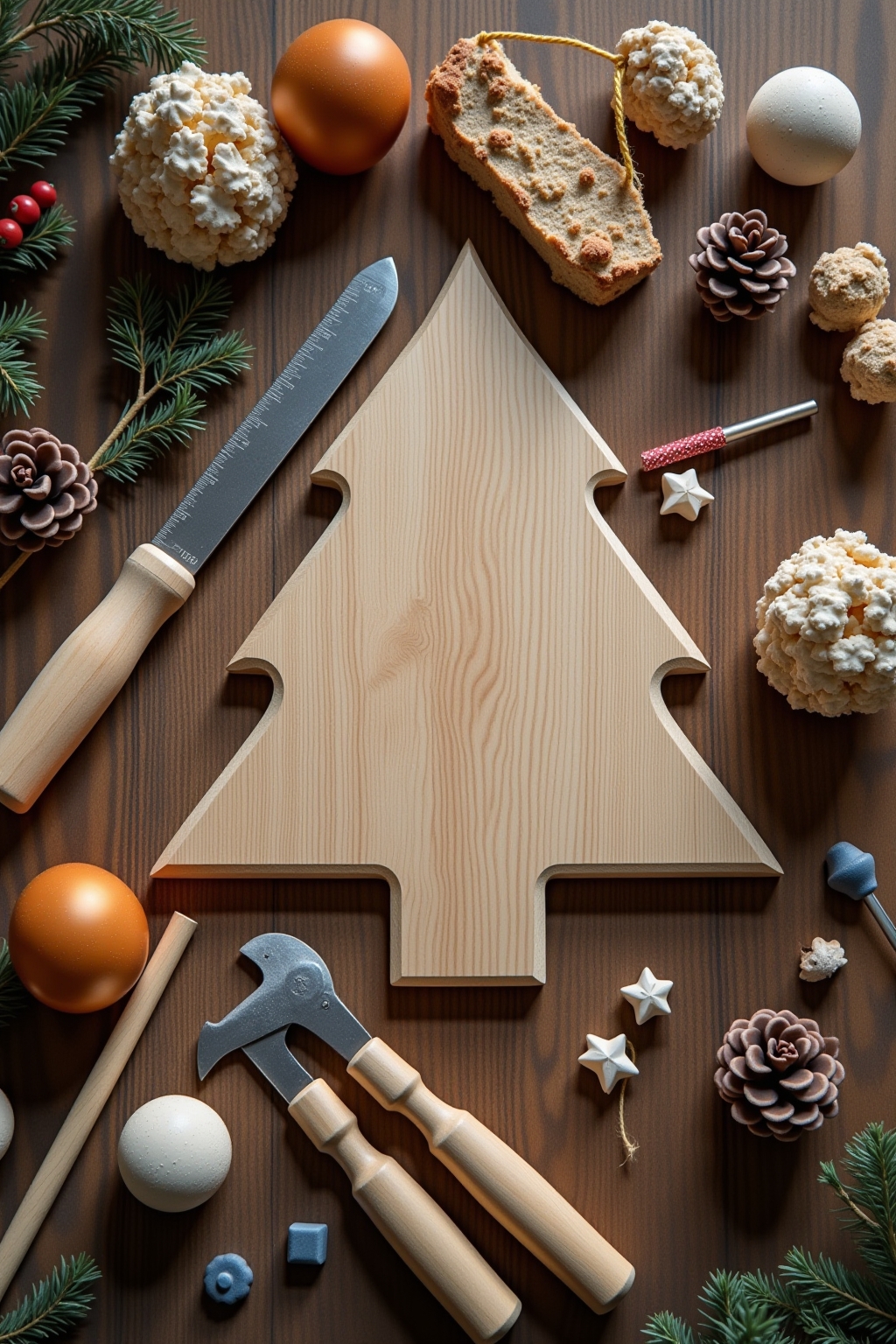 Benötigte Materialien für einen selbstgebauten Christbaumständer