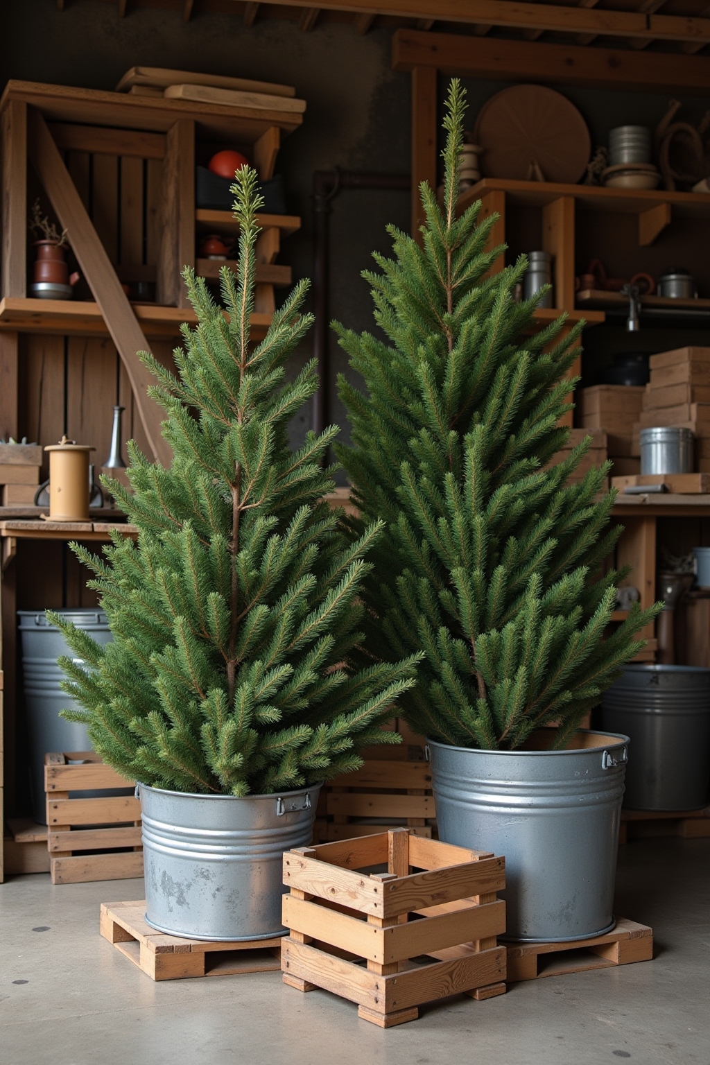 Alternative Bauweisen für einen Christbaumständer