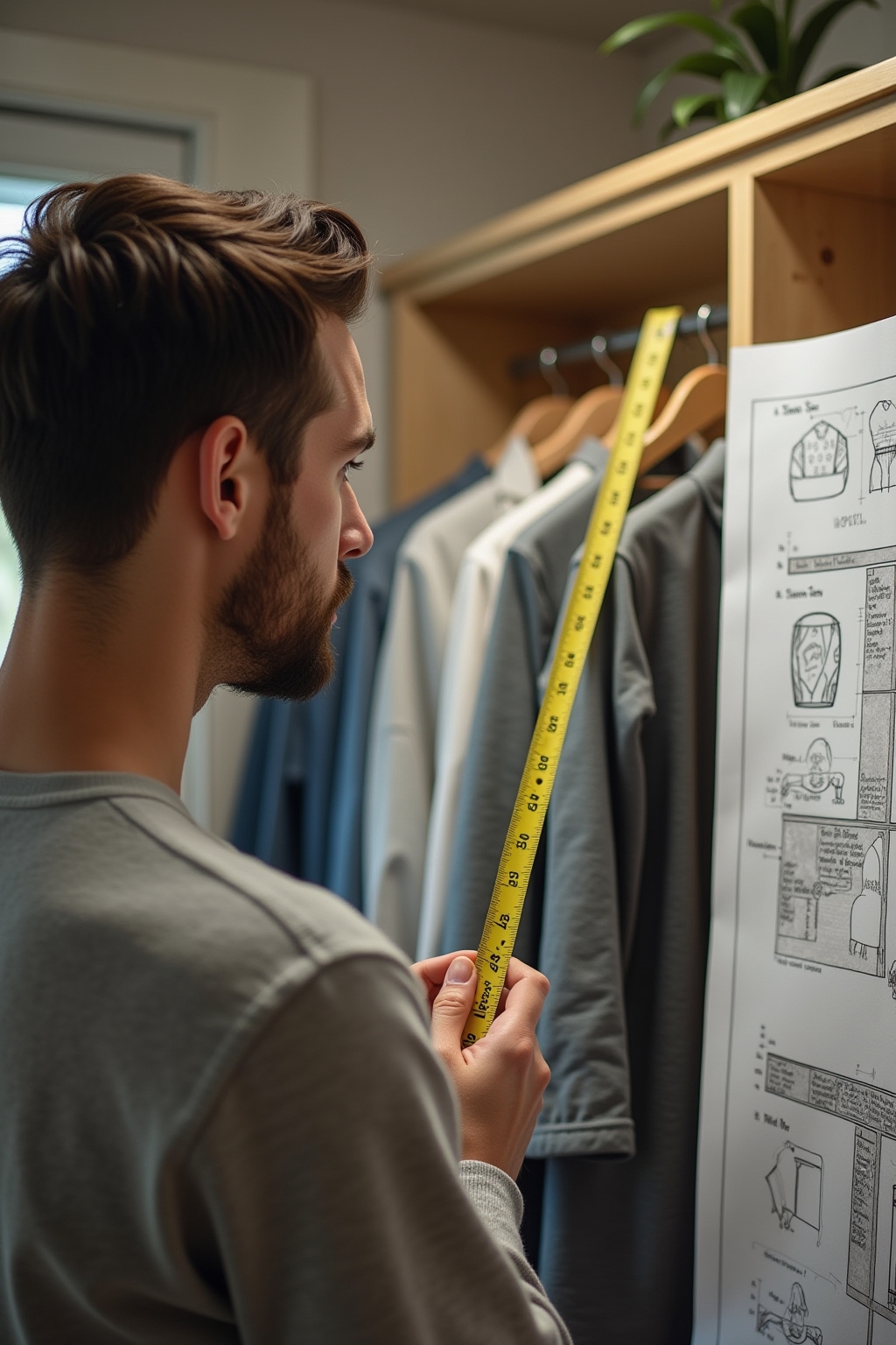 Materialien für den selbst gebauten Einbauschrank auswählen