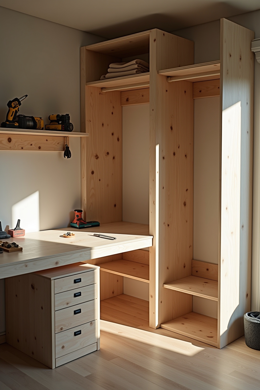 Einbauschrank für Dachschräge selbst bauen