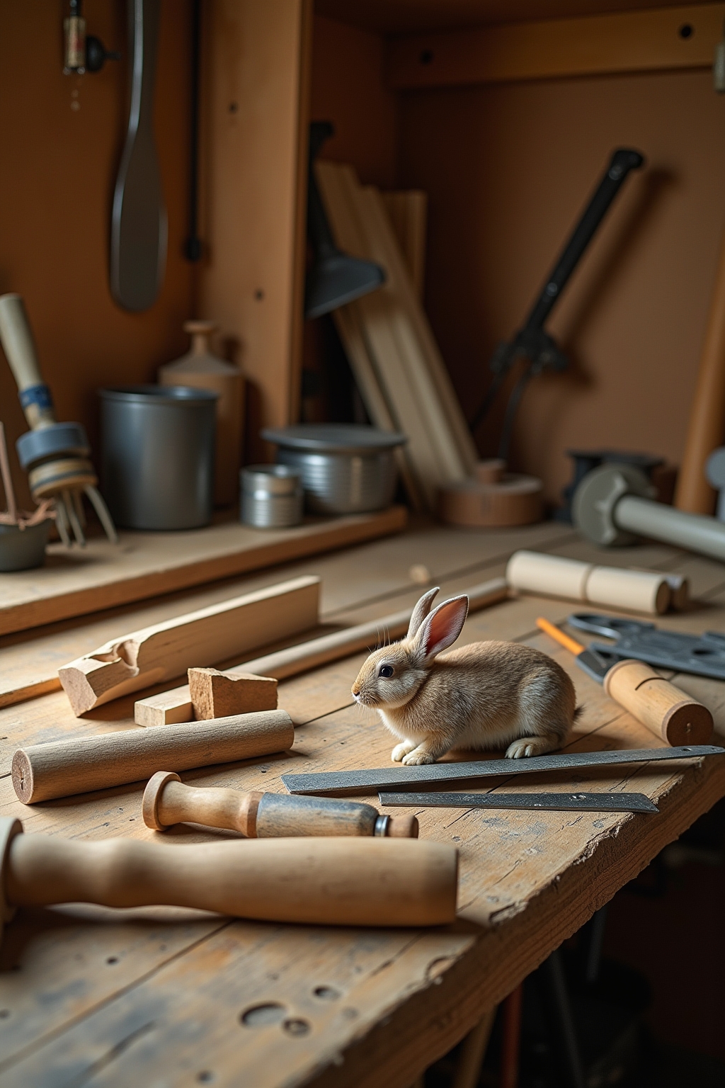 Materialien und Werkzeuge für den Hasenstallbau