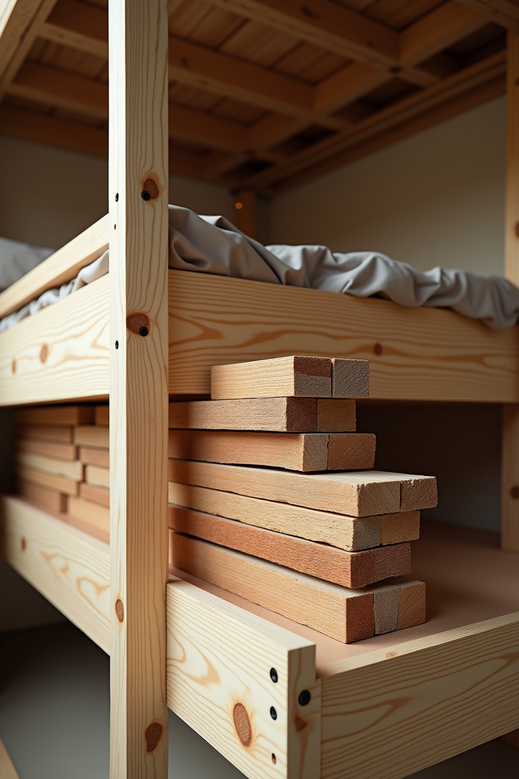 Hochwertige Hölzer und Materialien für den Hochbett-Bau