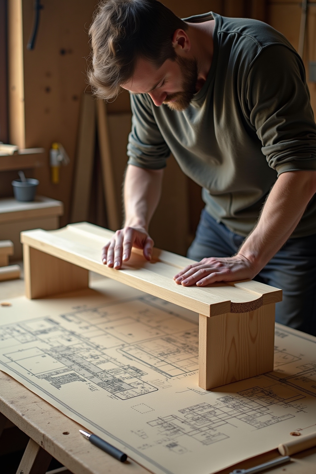 Vom Bauplan zur fertigen selbstgebauten Holzbank