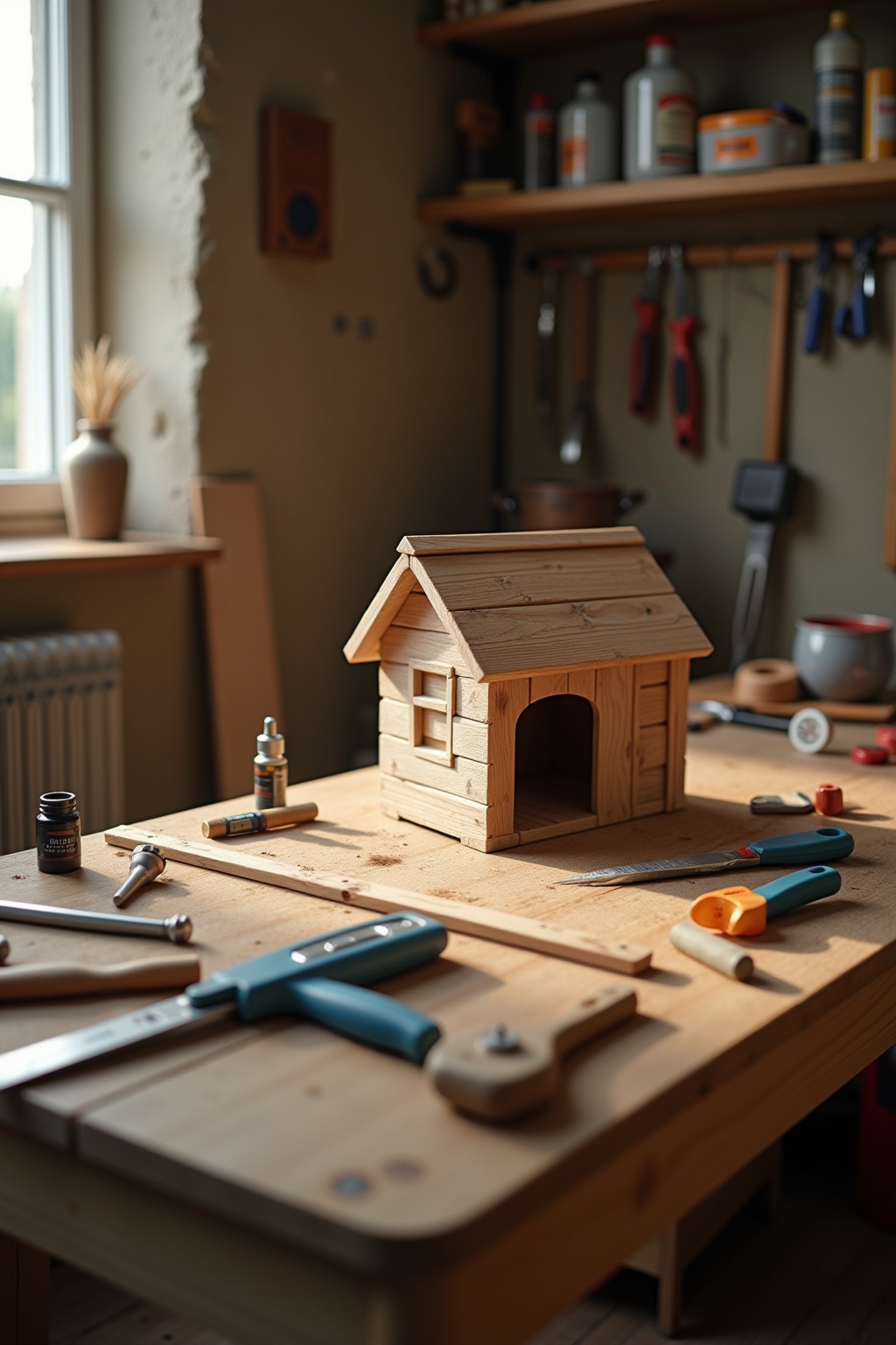 Isolierung der selbstgebauten Hundehütte