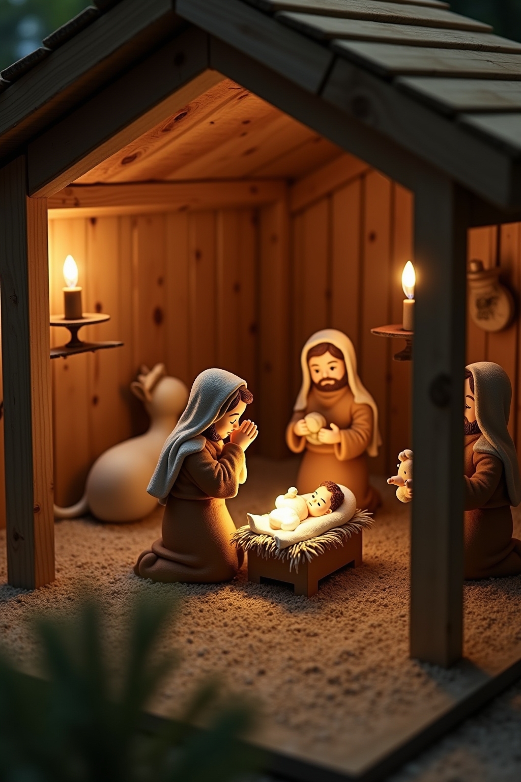 Traditionelle Weihnachtskrippe selber bauen