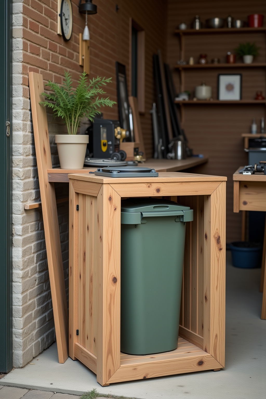 Materialauswahl für die Mülltonnenbox: Holz, Metall und WPC