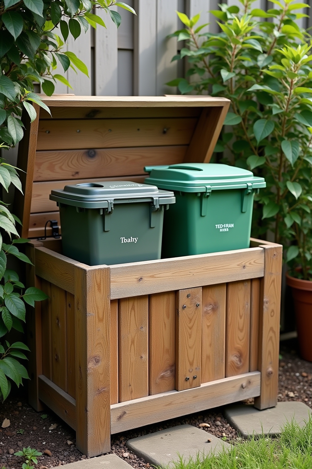Kosten sparen beim Eigenbau einer Mülltonnenbox