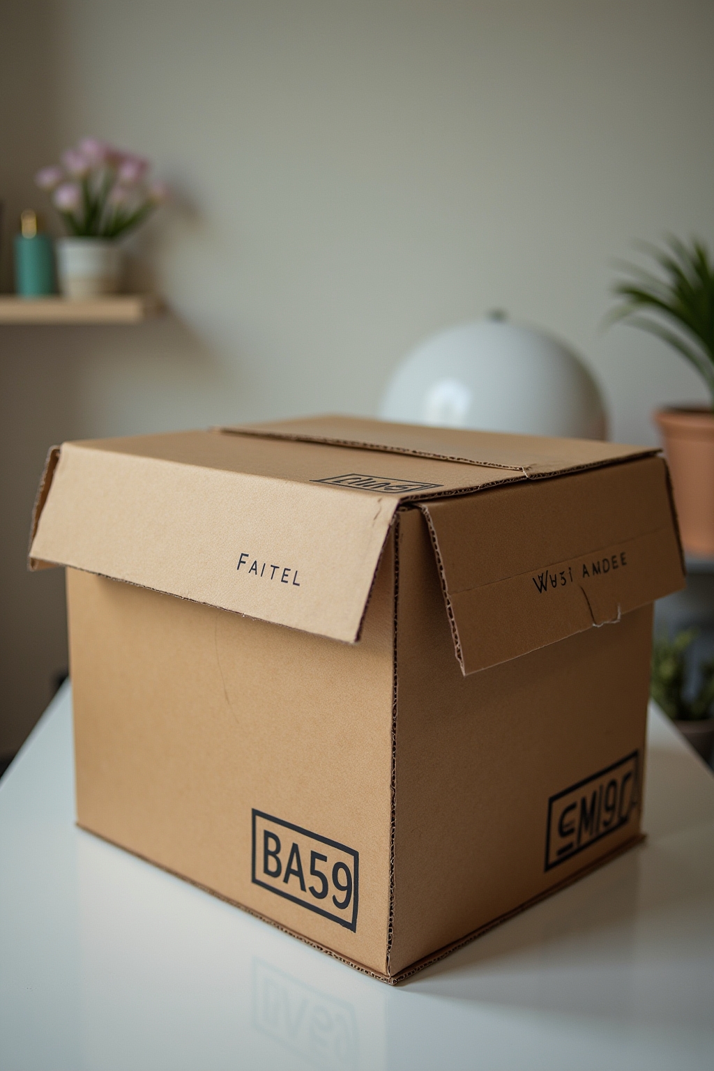 Kostengünstige Paketbox aus recycelten Materialien