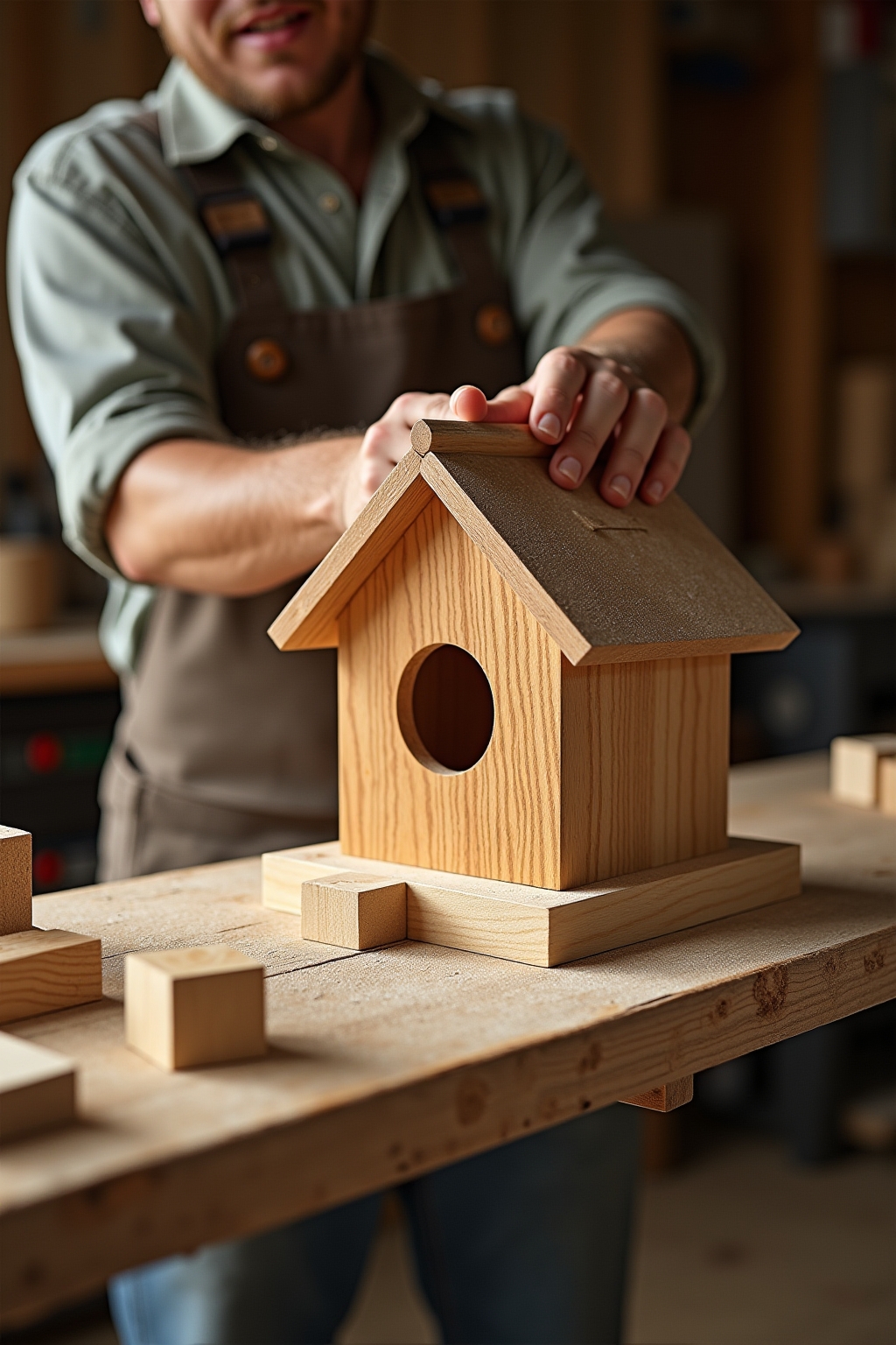 Verschiedene Holzarten für den Bau eines Vogelfutterhauses