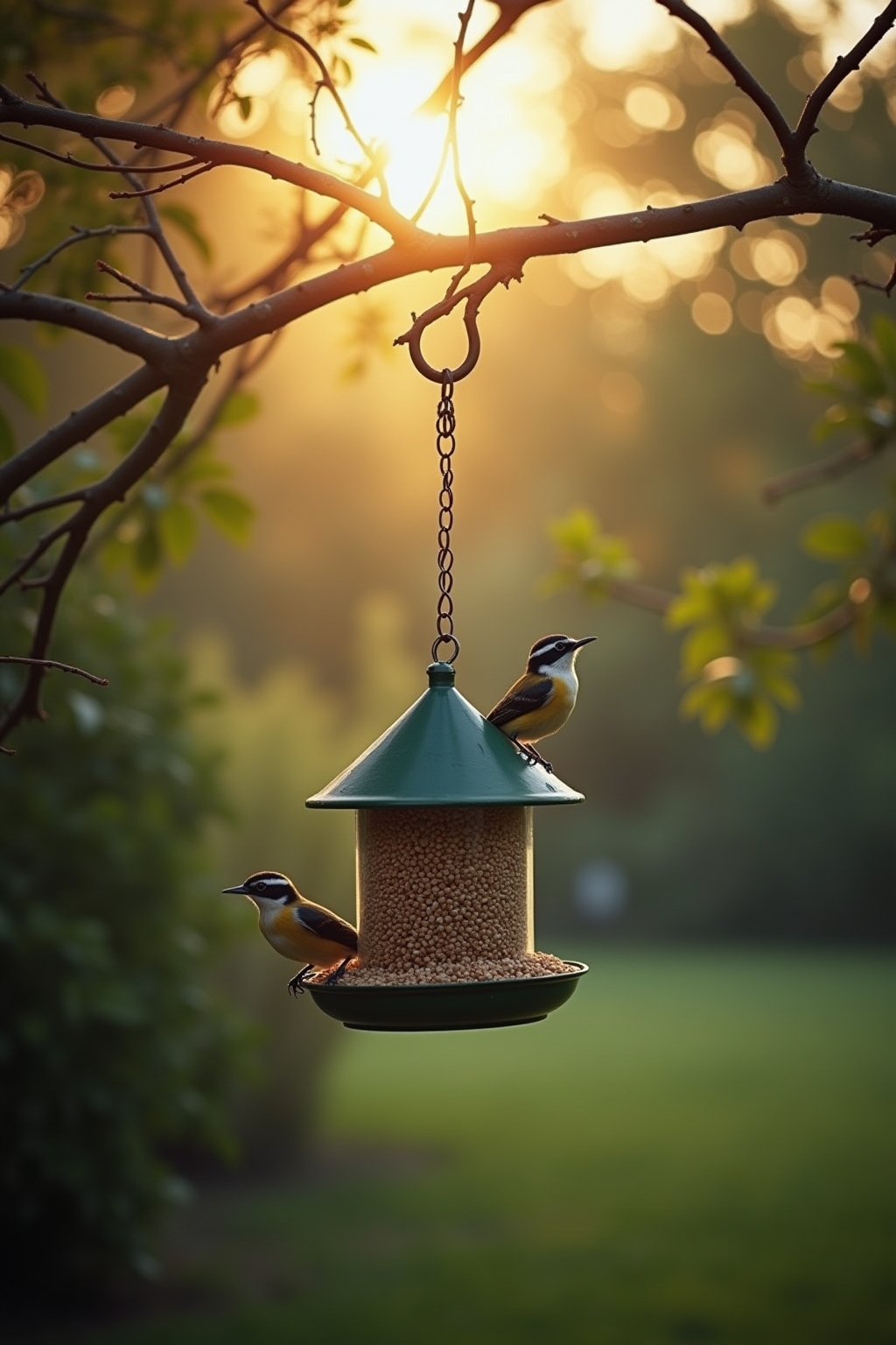 Ideale Platzierung eines Vogelfutterhauses im Garten