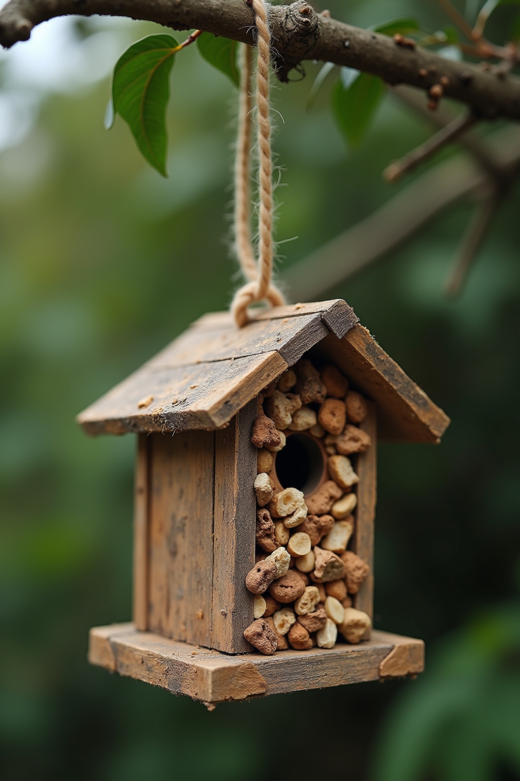 Vogelfutterhaus aus Recyclingmaterialien selber bauen
